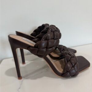 Steve Madden Size 9 Kenley Woven Slide Sandal